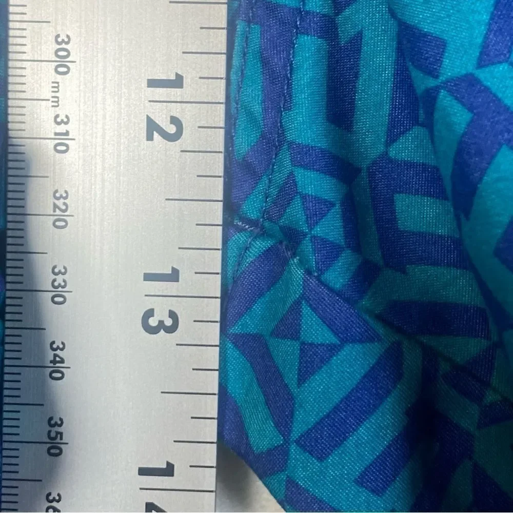 Ted Baker London Blue Geo Design Swim Trunks Size 7